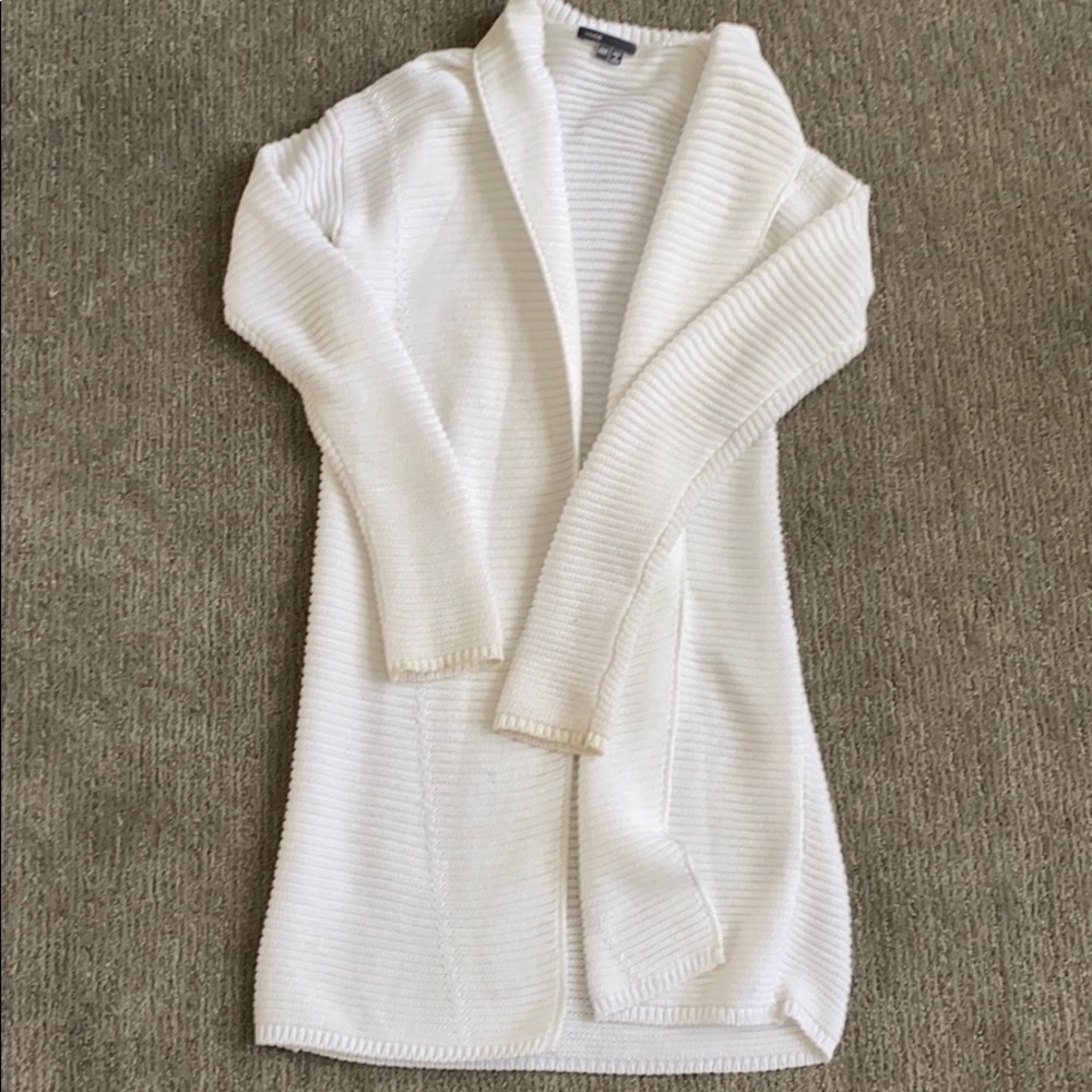 Vince White Cardigan